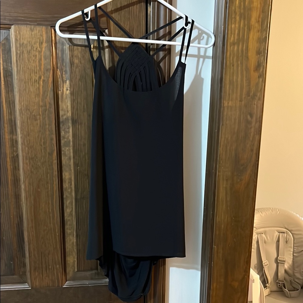 Chic Black Spaghetti Strap Tank